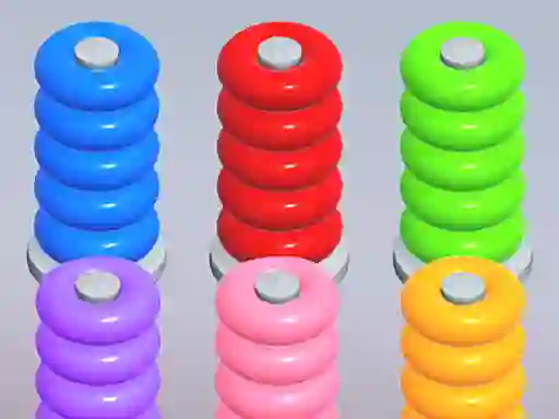 Spēle Color Ring Sort online