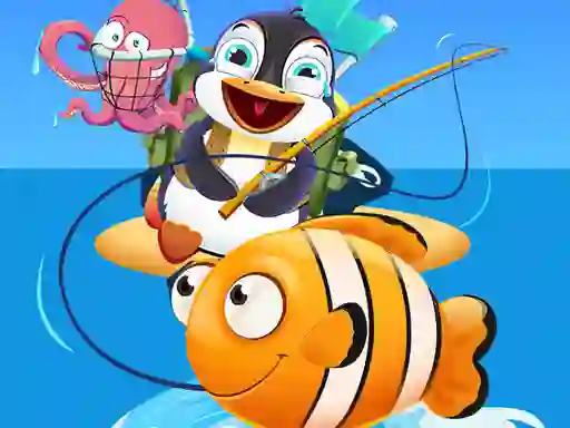 Spēle Baby Penguin Fishing online