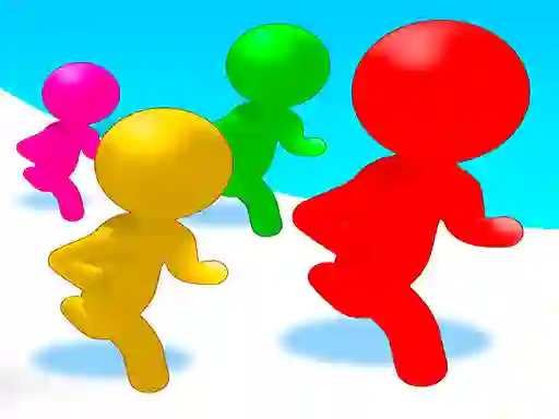 Spēle Stickmen Color Run Switch online