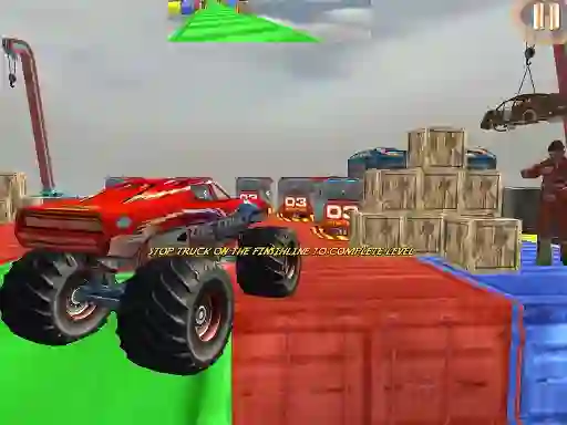 Spēle Monster Truck Driving Stunt Game Sim online