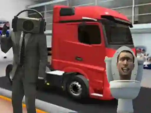 Spēle Truck Simulator Skibidi Toilet online