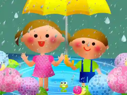 Spēle Kids Rainy Day Puzzle online