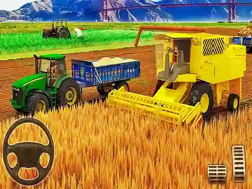 Spēle US Modern Tractor Farming Game 3D 2022 online