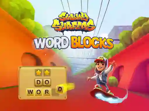 Spēle Subway Surfers Word Blocks online