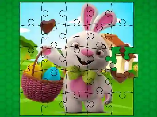 Spēle Easter Bunny Eggs Jigsaw online