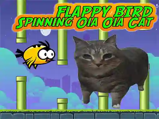 Spēle Flappy Bird Spinning oia oia Cat online