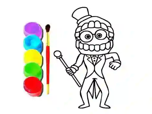 Spēle Digital Circus Click and Paint online