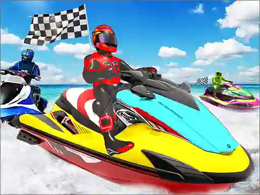 Spēle Water Boat Racing online