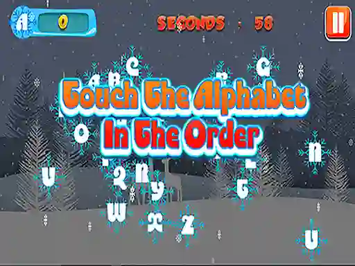 Spēle Touch the Alphabet in the Order online