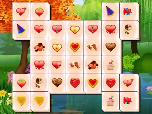 Spēle Valentines Day Mahjong online