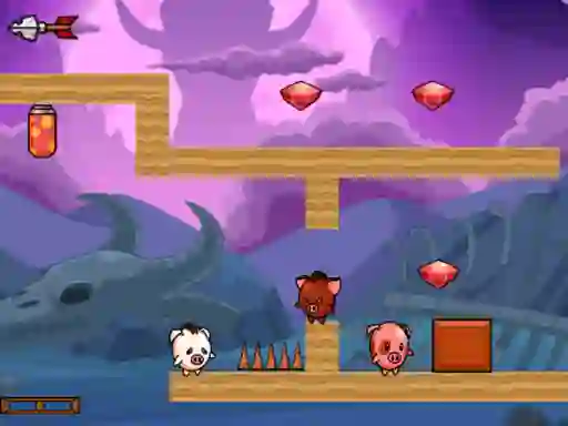 Spēle Pig Bros Adventure online