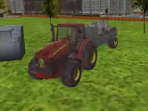 Spēle 3D city tractor garbage sim online