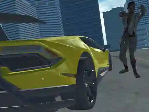 Spēle Supercars zombie driving 2 online