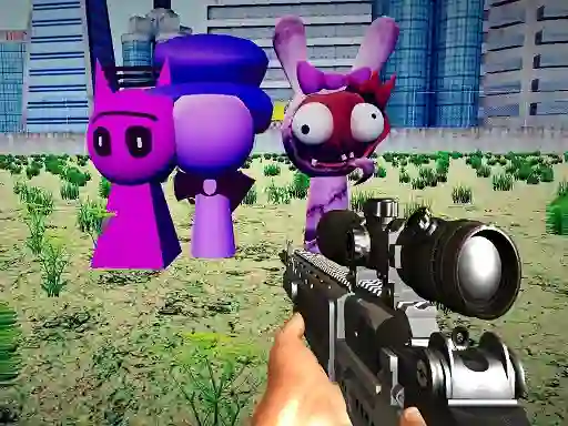 Spēle Sprunki Sniper Squid Game online
