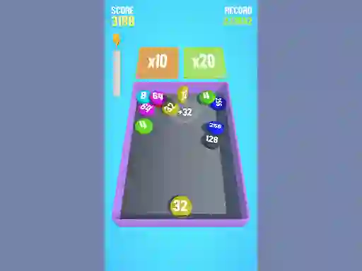 Spēle Draughts 2048 online
