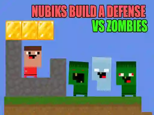 Spēle Nubiks build a defense vs zombies online