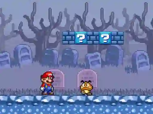 Spēle Super Mario Bros Star Scramble 2 Ghost island online