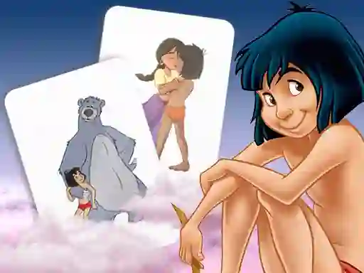 Spēle Mowgli Memory card Match online