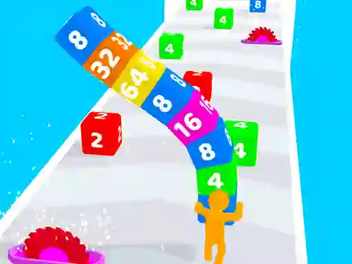 Spēle Cube Stack 2048 online