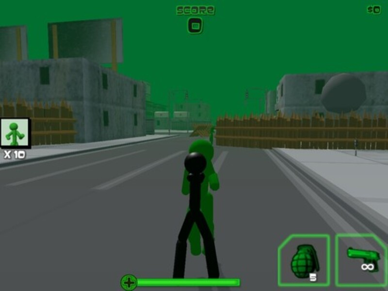 Spēle Stickman Zombie Shooting 3d online
