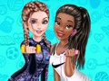 Spēle Elsa Un Tiana Workout draugi  online