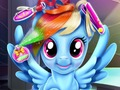 Spēle Rainbow Pony reālas frizūras  online