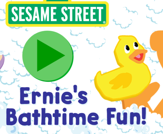 Spēle 123 Sesame Street: Ernie's Bathime Fun online