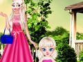 Spēle Mammas Elzas un mazuļa fotosesija  online