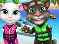 Spēle Talking Tom Cat: Pastāstiet atšķirību  online