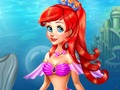 Spēle Mazās sirēnas princeses dziedināšana un spa  online