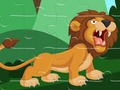 Spēle Spēcīgs Lions Jigsaw  online
