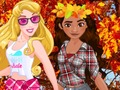 Spēle Princeses rudens flaneļi  online