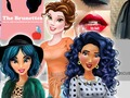 Spēle Princešu stila vloga padomi brunetēm  online