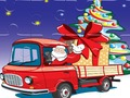 Spēle Ziemassvētku vecīša kravas automašīnas finierzāģis online