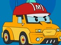 Spēle Robocar Poli krāsojamā grāmata  online