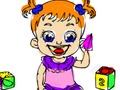 Spēle Atpakaļ uz skolu: Baby Doll krāsošana  online