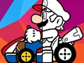 Spēle Mario braukšanas krāsojamā grāmata  online