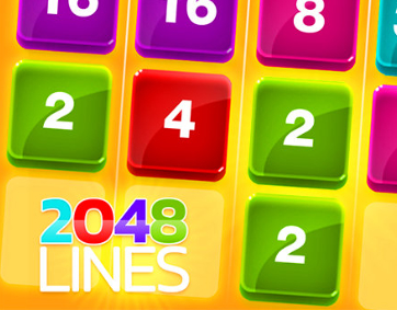Spēle 2048. gada līnijas  online