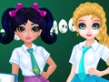 Spēle Žaklīnas un Elīzas skolas somu dizaina konkurss  online