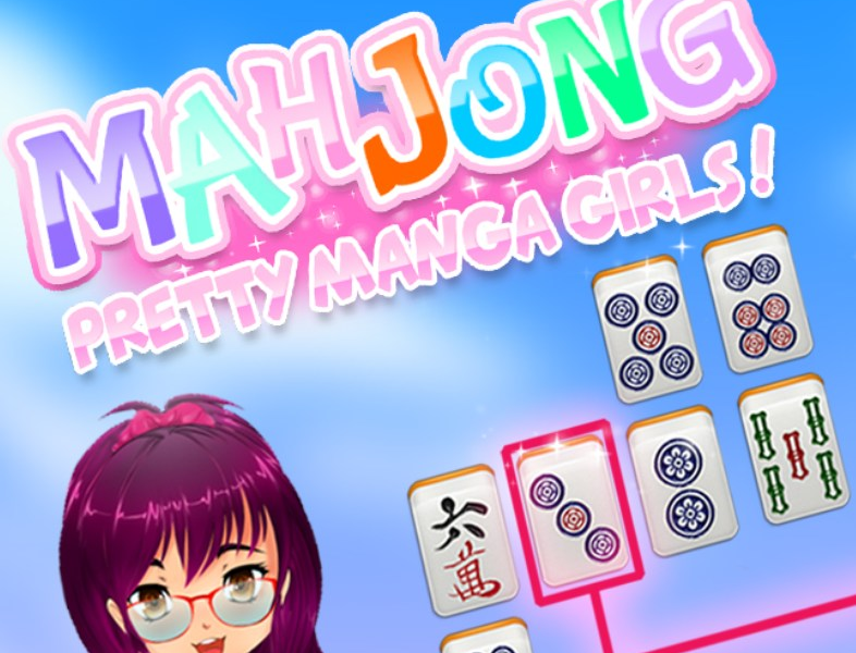 Spēle Mahjong Pretty Manga meitenes  online