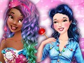 Spēle Saldā ballīte ar princesēm  online