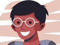 Spēle Puikas ar brillēm finierzāģis  online