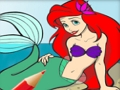 Spēle Krāsošana spēle princese sirēna  online
