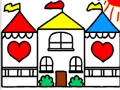 Spēle Atpakaļ uz skolu krāsojamās grāmatas DOLLHOUSE  online