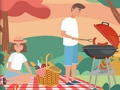 Spēle Bārbekjū piknika slēpti objekti  online