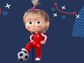 Spēle Maša un Lāča futbols  online