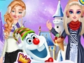 Spēle Princeses un Olafa ziemas stils  online