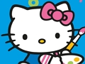 Spēle Krāsa pēc skaita ar Hello Kitty  online