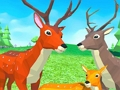 Spēle Briežu simulators: Dzīvnieku ģimenes 3D  online