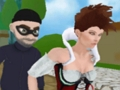 Spēle Princeses metro skrējiens - savvaļas skriešanās VS laupītājs  online